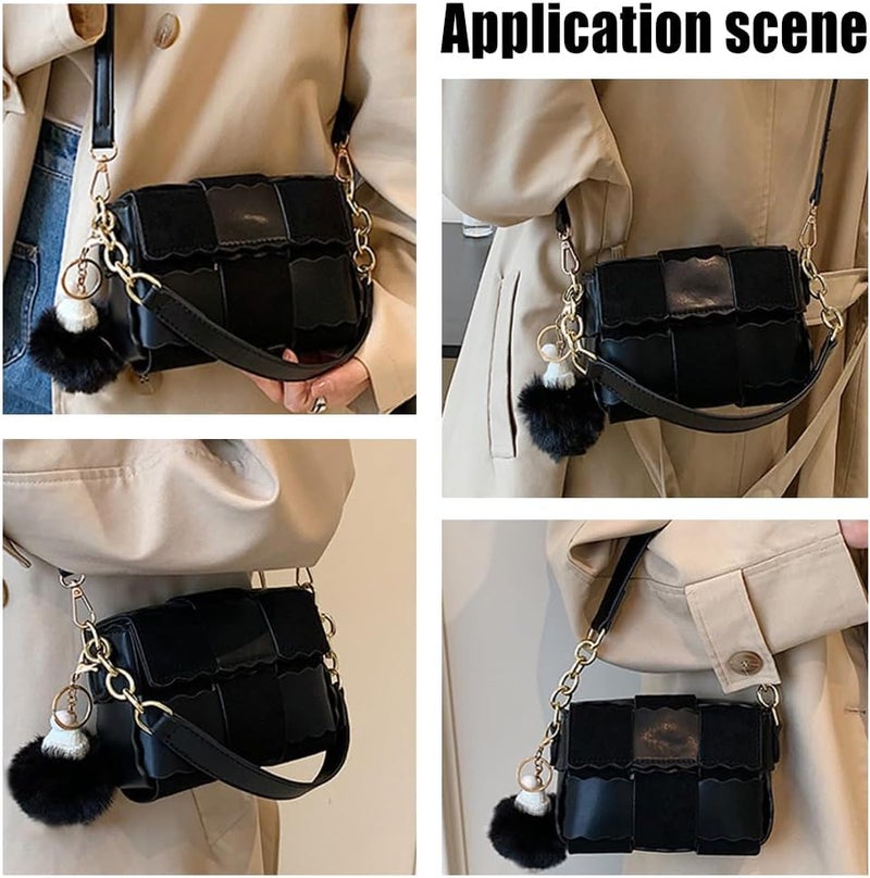 klarako DIY Purse Making Kits, PU Leather Crochet Handbag Making Kits DIY Made Crossbody Bag Material Making Set Shouler Bag Stitch Kits Making Supplies, Black - Image 5