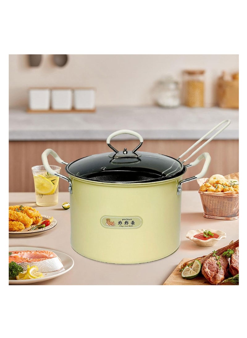 مقلاة عميقة سعة 5.2 لتر مع مصفاة قابلة للفصل للدجاج - Image 3