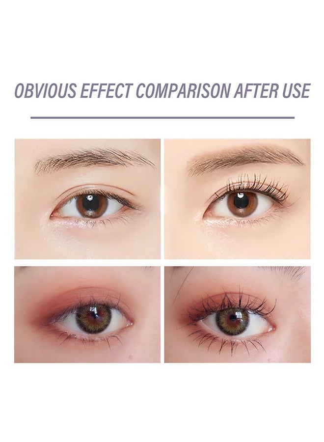 OUHOE Stereoscopic Fibrous Eye Black Mascara, Waterproof Mascara for Eyelashes, Stereoscopic Fibrous Black, Volume Lash Lengthening Mascara, Long-Lasting Lashes, Thick Curling Eyelash Mascara, 4g - Image 4