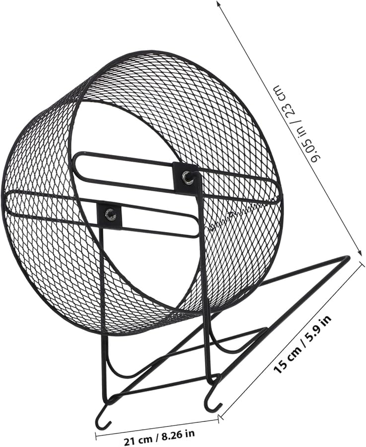 Silent Hamster Running Wheel 21Cm Iron Exercise Roller For Small Pets - Image 3