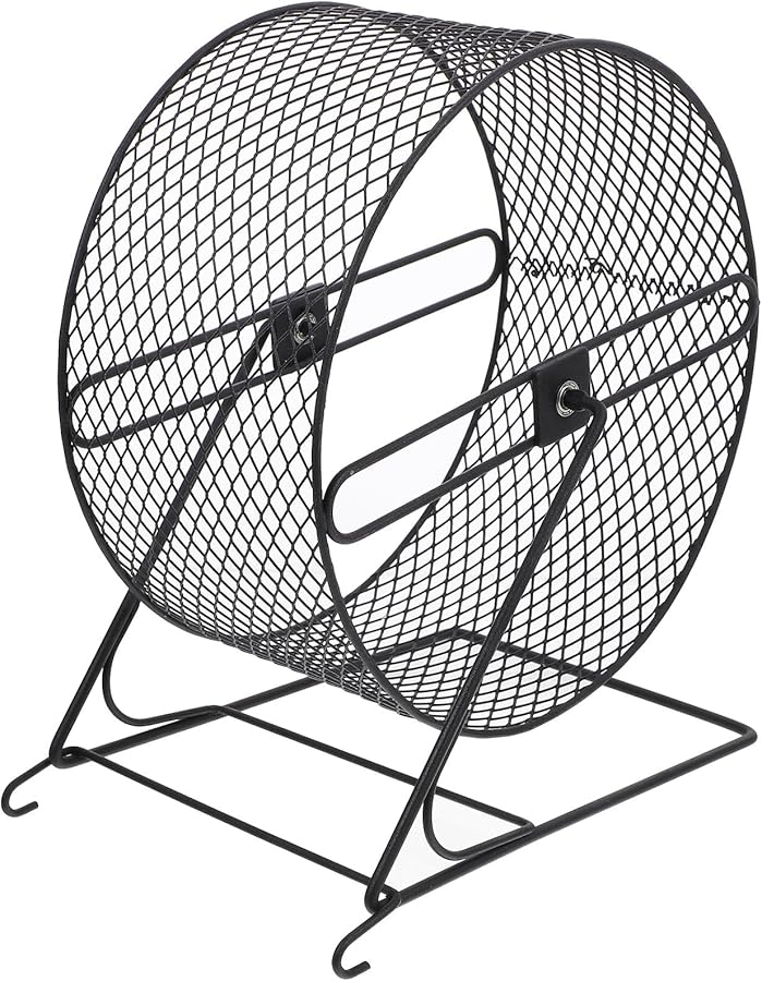 Silent Hamster Running Wheel 21Cm Iron Exercise Roller For Small Pets - Image 2