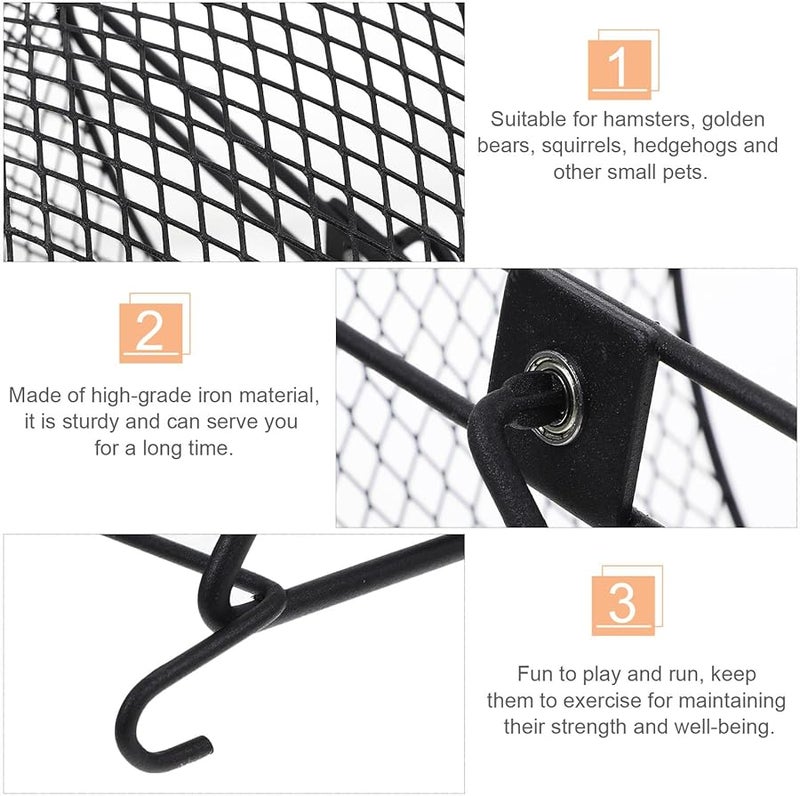 Silent Hamster Running Wheel 21Cm Iron Exercise Roller For Small Pets - Image 5