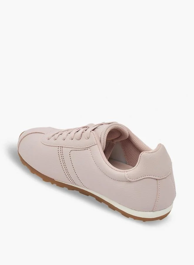 Flora Bella By Shoexpress PINK Women Lace-Up Sneakers for Women | Best Price UAE