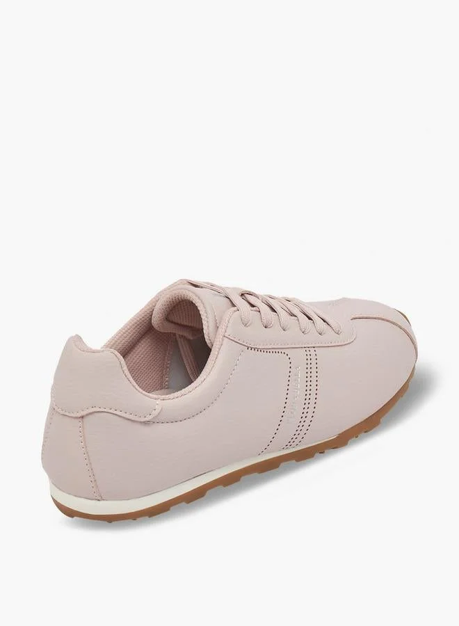 Flora Bella By Shoexpress PINK Women Lace-Up Sneakers for Women | Best Price UAE
