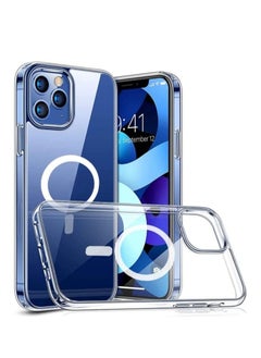 Magnetic Wireless Charging Clear Case designed for iPhone 13 Pro Max 6.7" Crystal Cover Compatible with Magsafe