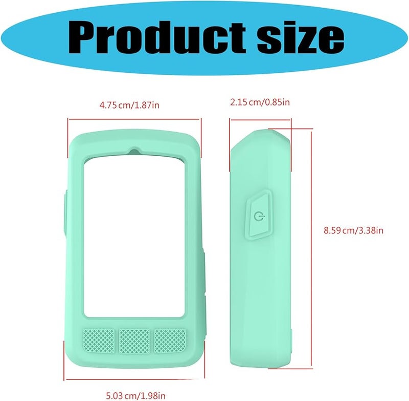Elemnt Bolt Silicone Case Screen Protector Green Cycling Navigation Device Bike Computer Accessory - Image 4