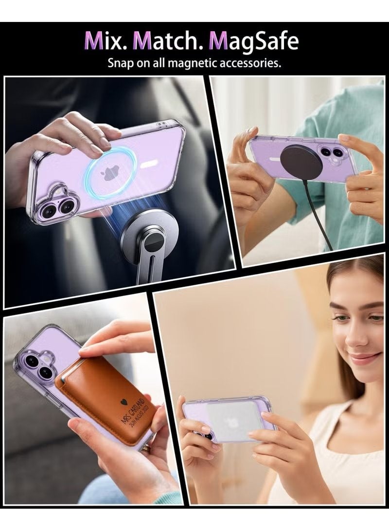 ELTRAZONE iPhone 17 6.3 Inch Clear Case with Tempered Glass Screen Protector and Camera Lens Guard Magnetic MagSafe Compatible Shockproof Anti Yellowing Full Coverage Slim Durable Protective Cover - Image 5