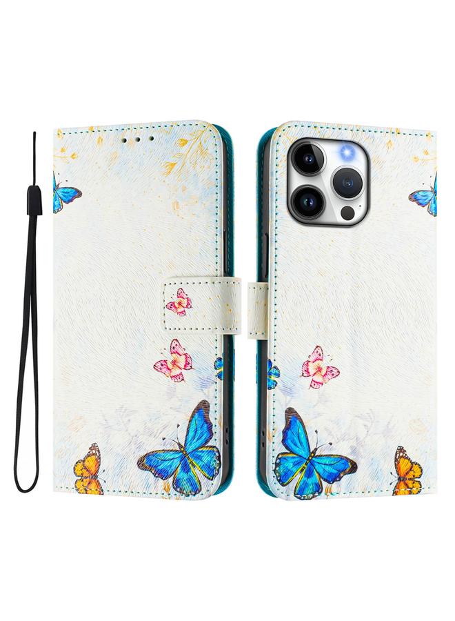 S-TOP Case For iPhone 16 Pro Max Art Colored Drawing Pattern Leather Phone Case - Image 2