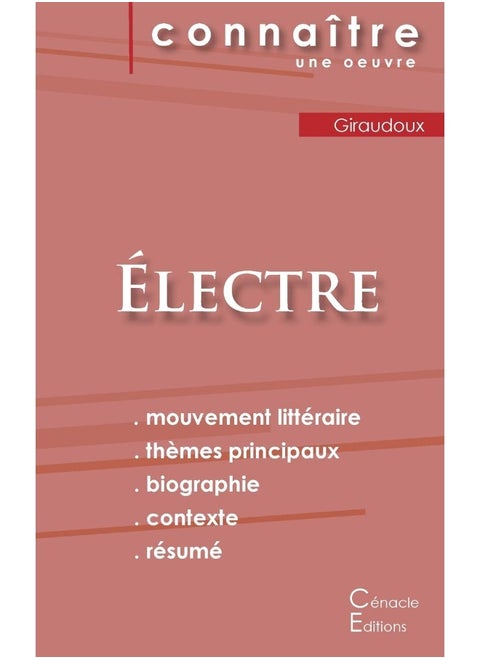 Fiche de lecture Électre de Jean Giraudoux (Analys