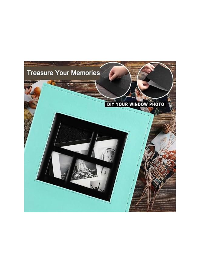 The Bros Photo Album 4x6 500 Pockets Photo - Large Capacity Leather cover Picture Albums for Family Wedding Anniversary Holds 500 Horizontal and Vertical Photos(green) - Image 4