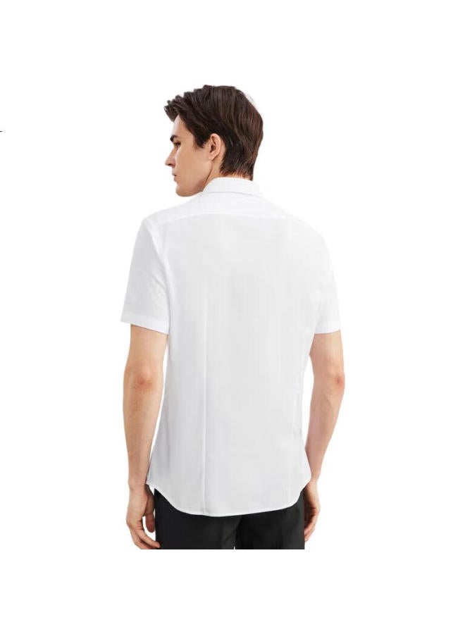 G2000 Men'S Cotton Blend Oxford Short Sleeve Shirt 41131972G2 White 5E - Image 1