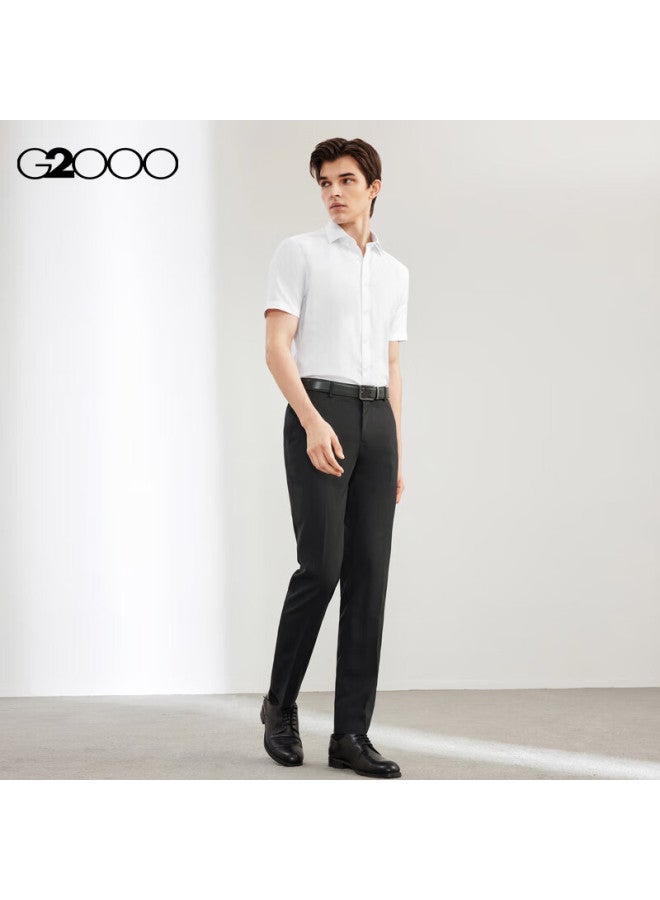 G2000 Men's Cotton Blend Oxford Short Sleeve Shirt 41131972g2 White 5e - Image 4