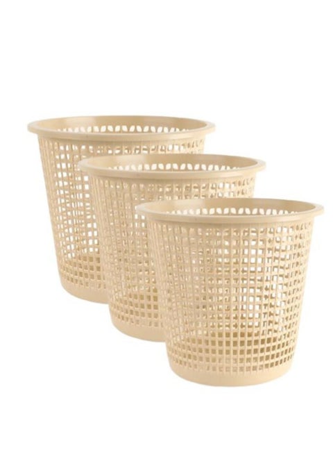 A practical and economical wastebasket that is light and easy to carry and move around.  Size (cm) Diameter: 29 Size (cm) Height: 27