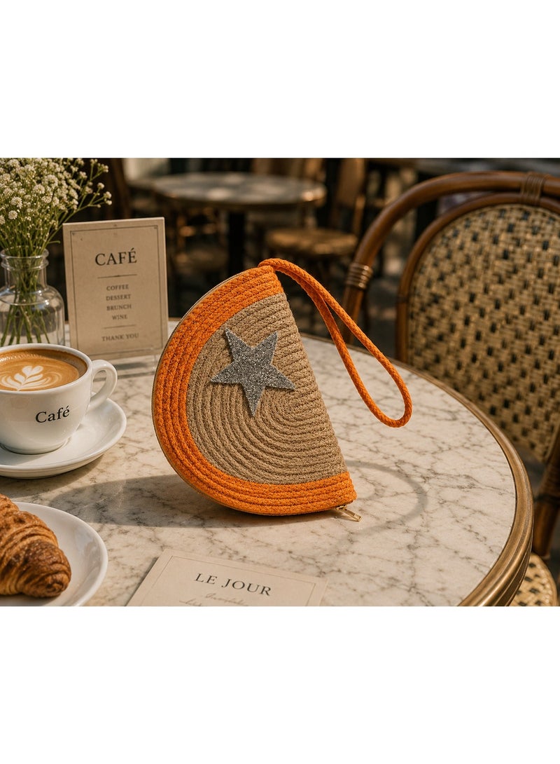 Beach Star Straw Clutch Bag - Image 3