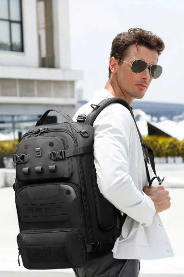 أوزوكو 9590S حقيبة ظهر للكمبيوتر المحمول – مضادة للسرقة، مقاومة للماء، مناسبة لأجهزة 15.6 بوصة، باللون الأسود - Image 4