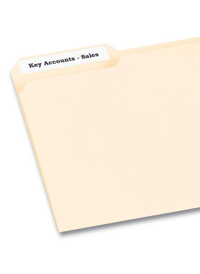 Pres-a-ply File Folder Laser Label, 0.66 X 3.43 Inches, White, Box Of 1500 (30632)  - Image 2