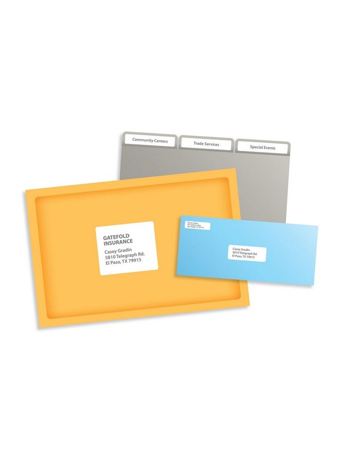 Pres-a-ply File Folder Laser Label, 0.66 X 3.43 Inches, White, Box Of 1500 (30632)  - Image 5