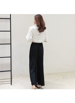 Generic Japanese Plus-Size Casual Loose High-Waist Pants Black  - Image 5