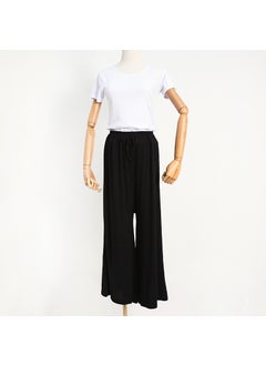 Generic Japanese Plus-Size Casual Loose High-Waist Pants Black  - Image 1