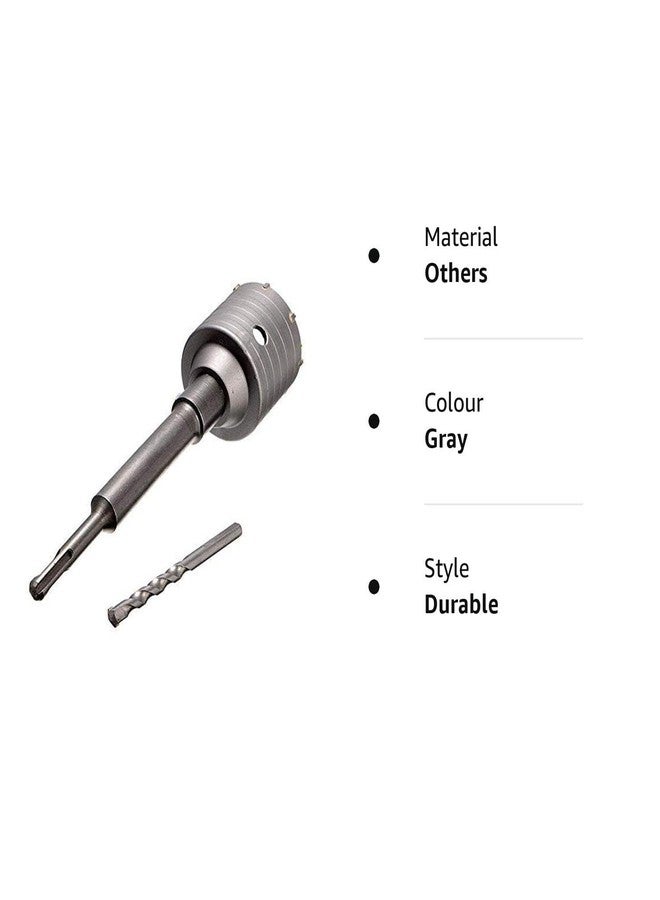 KROST Tools Centre 35mm Concrete Wall Drill Bit Hole Saw Cutter + 200mm Connecting Rod With Wrench For Brick Cement Stone - Image 5
