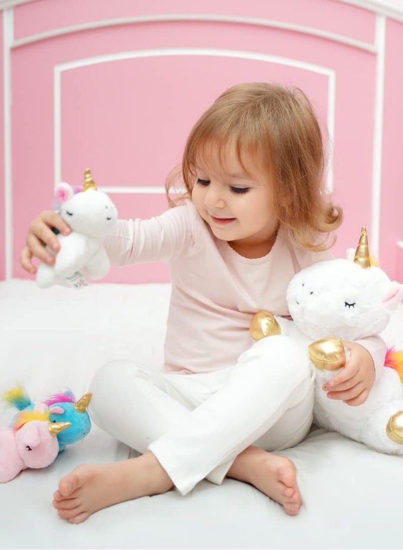 Unicorn Plush Toys for Girls Ages; Stuffed Unicorn Doll with 3 Baby Unicorns in her Tummy; Toys for Girls - Image 3