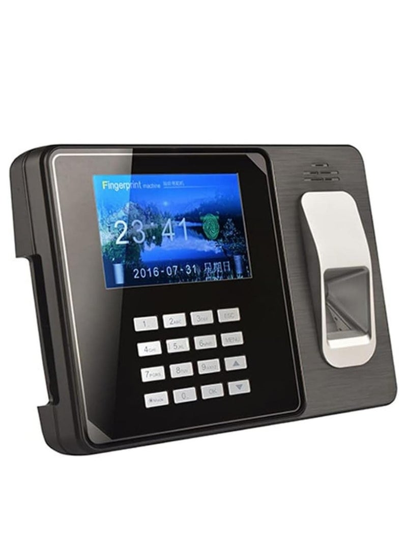 Fingerprint Biometric Time Attendance System A9 with Large Color Screen, TCP/IP & WIFI Connectivity, Employee Attendance Tracker, TCP IP WIFI Based Fingerprint Biometric Time Attendance System