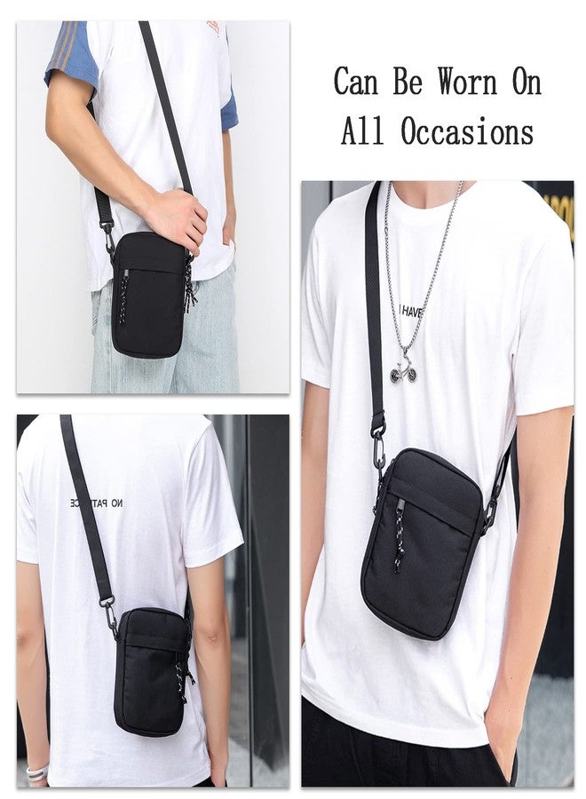 Ogetok Small Crossbody Bag Purses Mini Nylon Side Bag Shoulder Bag for Women Men, Small Cross Body Messenger Bags Travel Phone Wallet Purse Tiny Handbag - Image 2