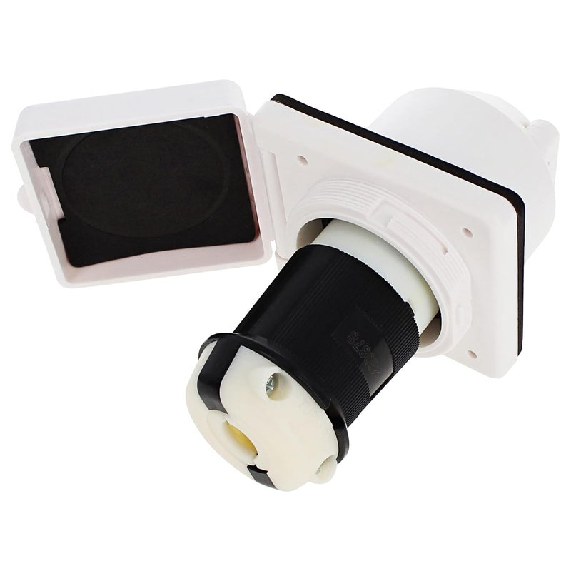 ABN 30 AMP RV Power Inlet with RV Receptacle Plug and Weather Resistant Twist Cover for Marine Boat RV Shed Electrical Extension - Image 5