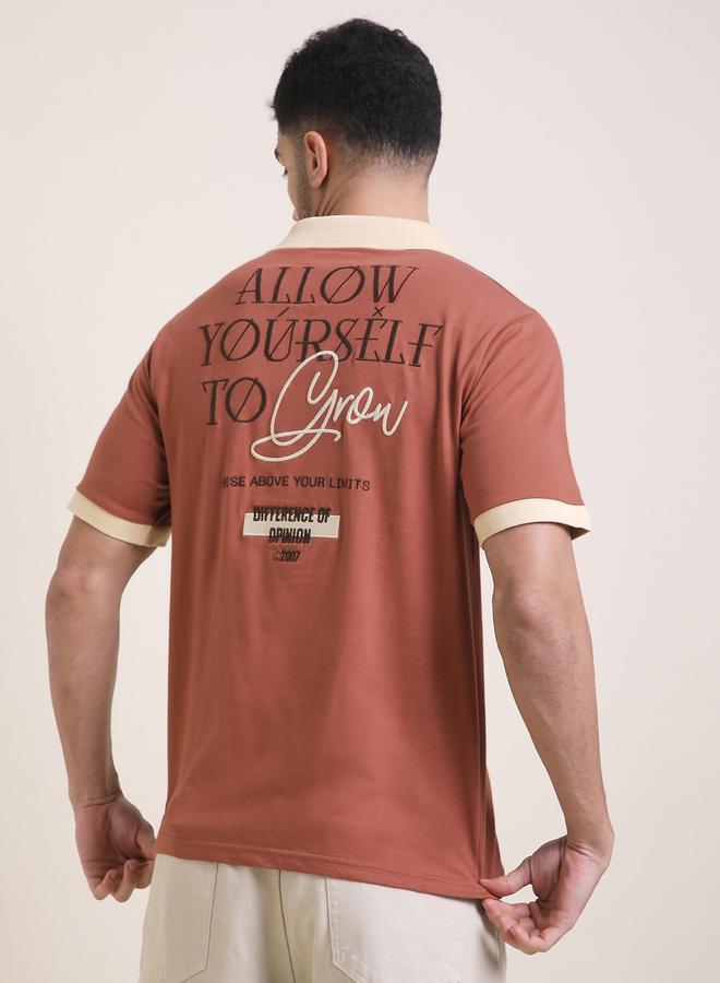 Difference of Opinion Men Relaxed Fit Embroidery Open Collar Polo - Image 5