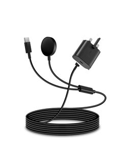 2 in 1 for Samsung Watch Charger,25W USB C Charger Fast Charging Galaxy Compatible with Galaxy Watch Ultra 7/6/6 Classic/5/5 Pro/4/4 Classic/3/Active 2/1 S24/S23/S22/S21/S20/S10/Note 20/A56/A55/A16/A15/A26/A74/A36/A35