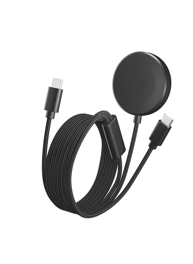 Generic - 2 in 1 for Samsung Watch Charger,25W USB C Charger Fast Charging Galaxy Compatible with Galaxy Watch Ultra 7/6/6 Classic/5/5 Pro/4/4 Classic/3/Active 2/1 S24/S23/S22/S21/S20/S10/Note 20/A56/A55/A16/A15/A26/A74/A36/A35 - Image 1