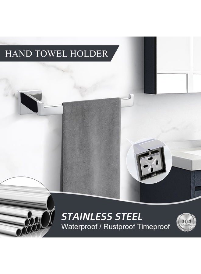 Turs Contemporary 4-Piece Bathroom Hardware Set Towel Hook Towel Bar Toilet Paper Holder Tower Holder, SUS 304 Stainless Steel Wall Mounted, Polished - Image 5