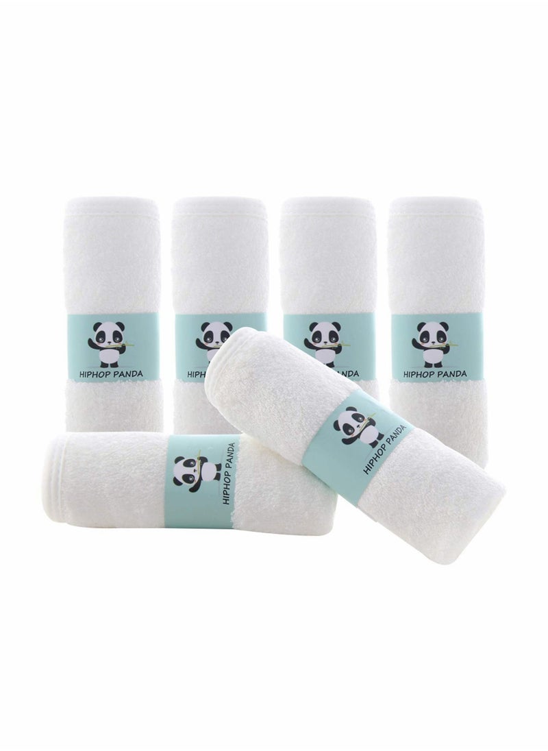Y&D Hypoallergenic Bamboo Baby Washcloths - 2 Layer Ultra Soft Absorbent Towel Newborn Bath & Face for Delicate Skin Boy Girl Shower Gift (6 Pack)  - Image 1