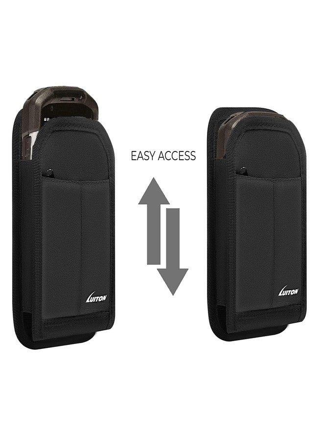 LUITON Zebra TC77 TC70 Scanner Holster Carrying Case Pouch Compatible with Zebra TC75x, TC75, TC70x, TC70, TC72, TC77 Handheld Barcode Touch Mobile Computer,Scanner Case Holder with Metal Clip and Belt Loops - Image 3