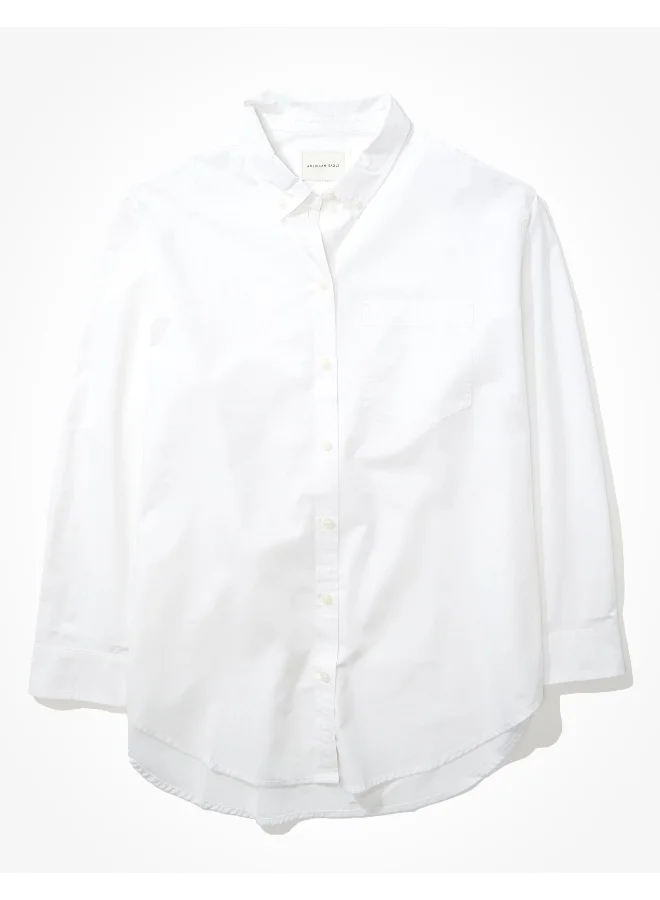 امريكان ايجل AE Oversized Oxford Button-Up Shirt