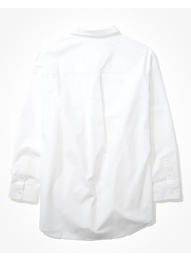 امريكان ايجل AE Oversized Oxford Button-Up Shirt