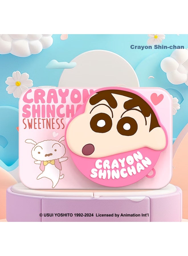 Maqucc Crayon Shin-chan Time Children's Camera With Photo And Video Function, High-definition Digital Ccd, Boys And Girls Children's Day Birthday Gift, Pink - 32gb - Image 1