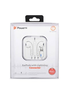 POWER N Apple Design Power In Headphones - Wired to Lightning Port for iPhone - 1 Meter Length - High Sound Quality  - Image 1