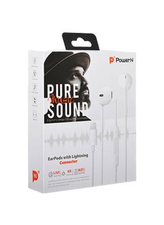 POWER N Apple Design Power In Headphones - Wired to Lightning Port for iPhone - 1 Meter Length - High Sound Quality  - Image 2