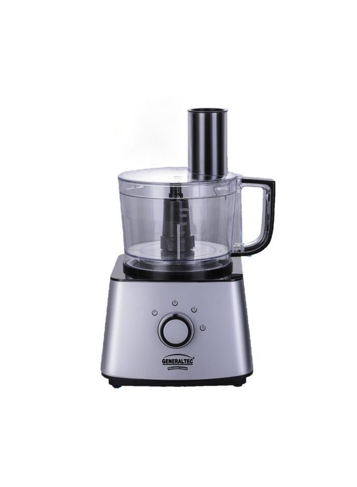 GENERALTEC Generaltec 4-in-1 Multi-Functional Food Processor – 550W Powerful Motor, 1.8L Blender, 2L Processor, Kneader, Dry Grinder, Citrus Juicer & More  - Image 2