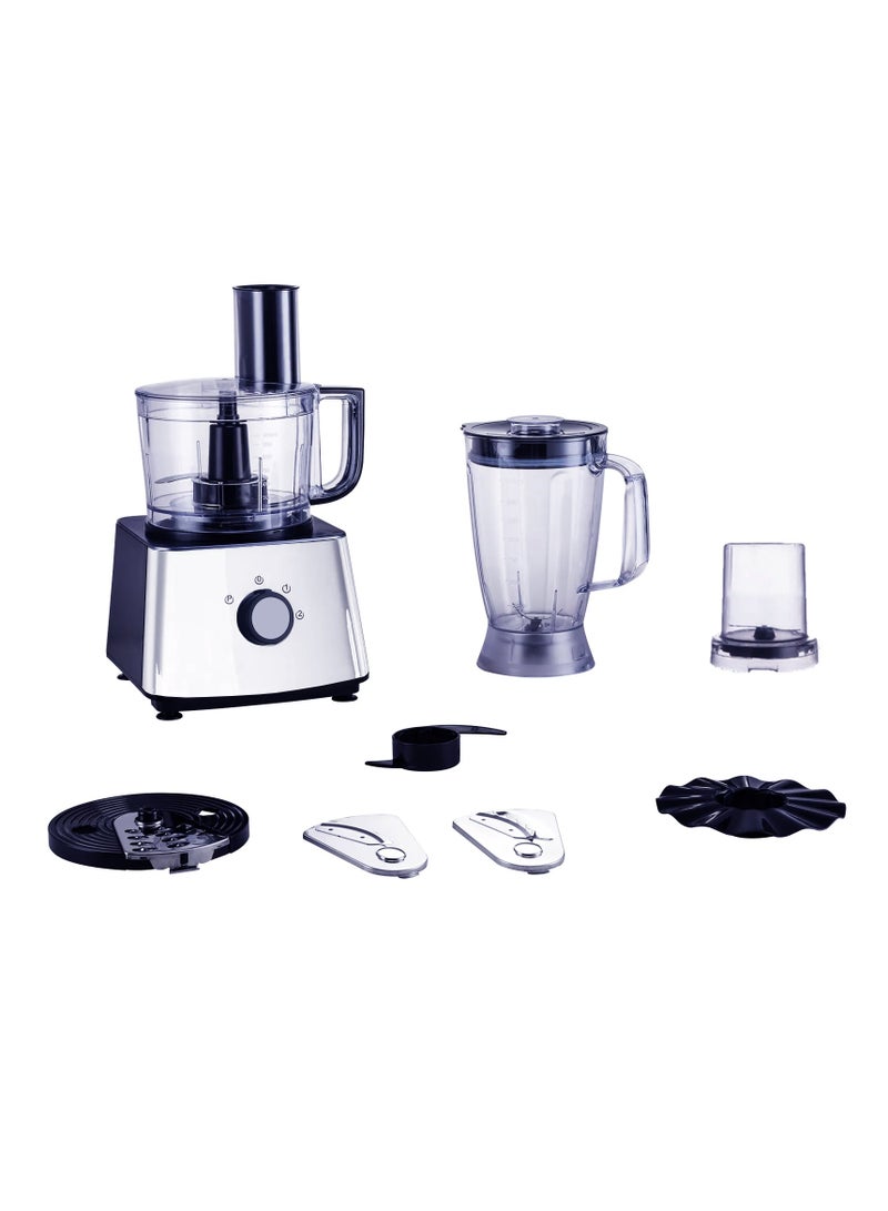 GENERALTEC Generaltec 4-in-1 Multi-Functional Food Processor – 550W Powerful Motor, 1.8L Blender, 2L Processor, Kneader, Dry Grinder, Citrus Juicer & More  - Image 3