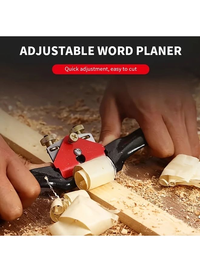 GOXAWEE 2Pcs Adjustable Manual Hand Wood Plane Set With Spare Blade For DIY Craft - Image 3