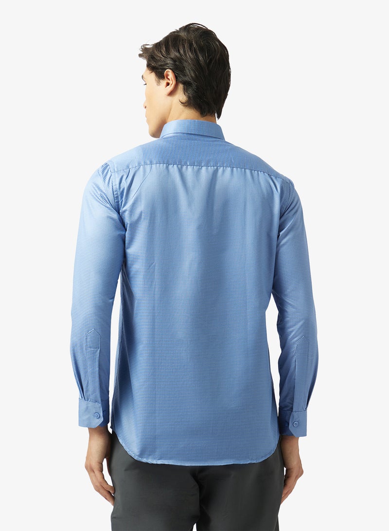 Robert Wood Mens Oxford Self Check Weave Shirts - Image 2