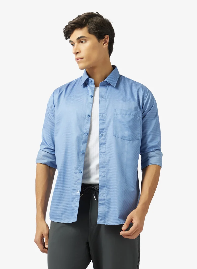 روبرت وود قمصان رجالي منسوجة بنقش مربعات أكسفورد