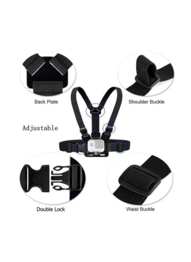 Generic Set of Chest Strap Mount Belt For Gopro Hero7/6/54K Black  - Image 2
