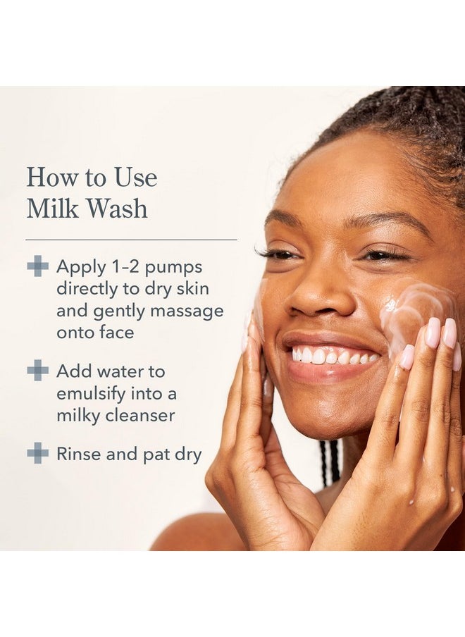 Beekman 1802 Milk Wash Exfoliating Jelly Face Cleanser Fragrance Free 0.5 Oz With Goat Milk + 100% Natural Ahas & Bhas Helps Control Oil & Exfoliates Good For Sensitive Skin Cruelty Free  - Image 4