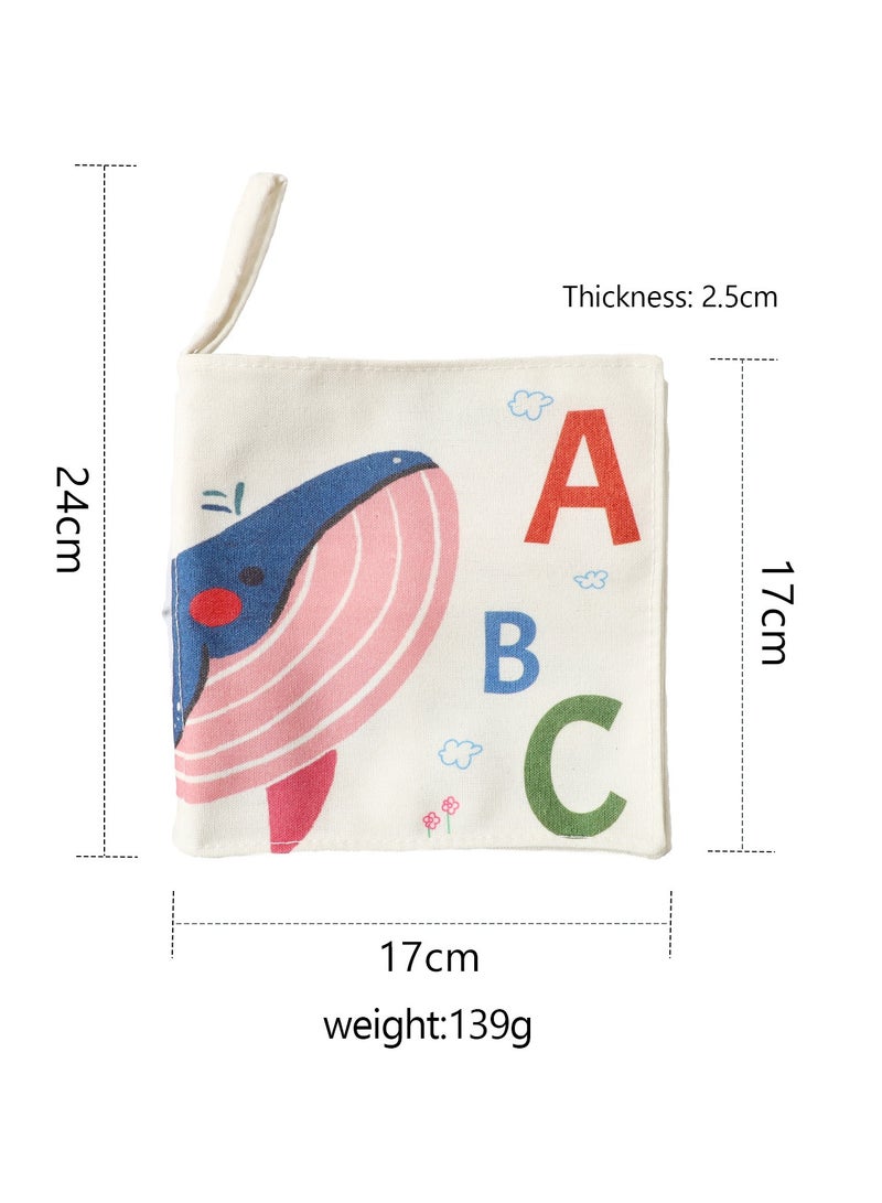 general Alphabet Canvas Book Early Education Baby Tear-Resistant Chewable Cotton Canvas Hand Tear Book for 6-Month-Old Cognitive Development Toy - Image 4