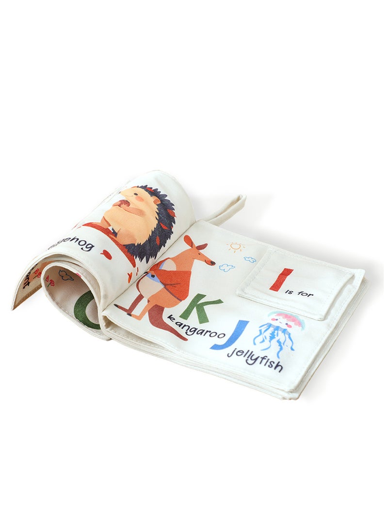 general Alphabet Canvas Book Early Education Baby Tear-Resistant Chewable Cotton Canvas Hand Tear Book for 6-Month-Old Cognitive Development Toy - Image 1