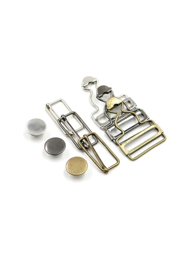WYBOT 4pcs Overall Buckles Retro Suspender Buckles Overall Clip Replacement for Trousers Cotton Jacket Jeans Bronze  - Image 2
