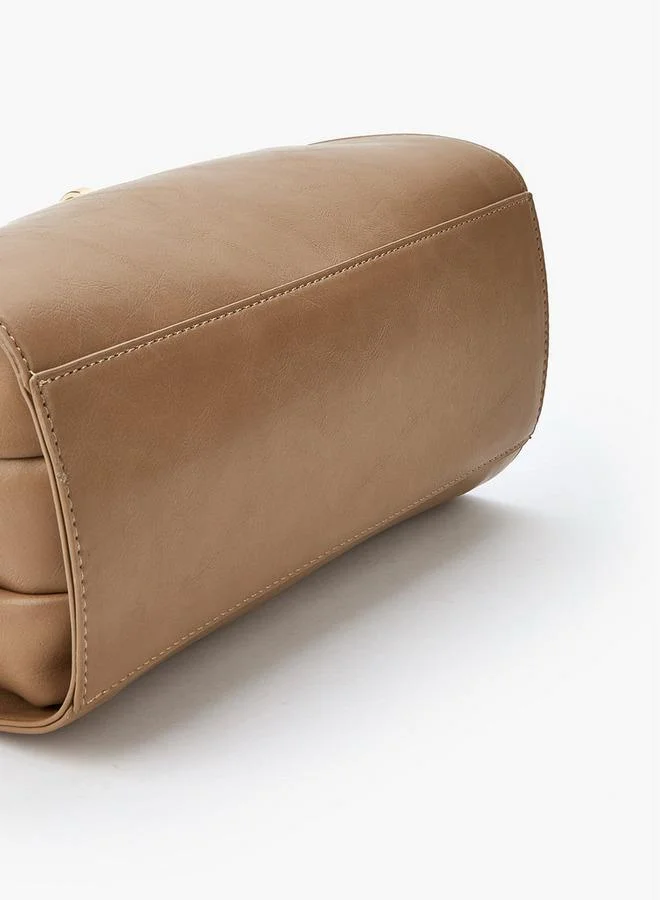 فلورا بيلا من شو إكسبرس Solid Tote Bag with Double Handle and Zip Closure